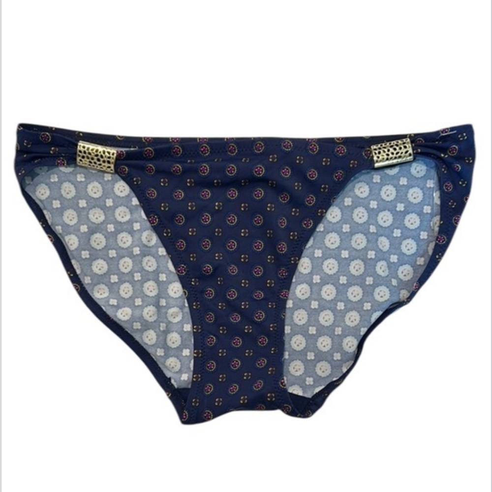 Mariemeili patterned bikini swim bottoms size small new